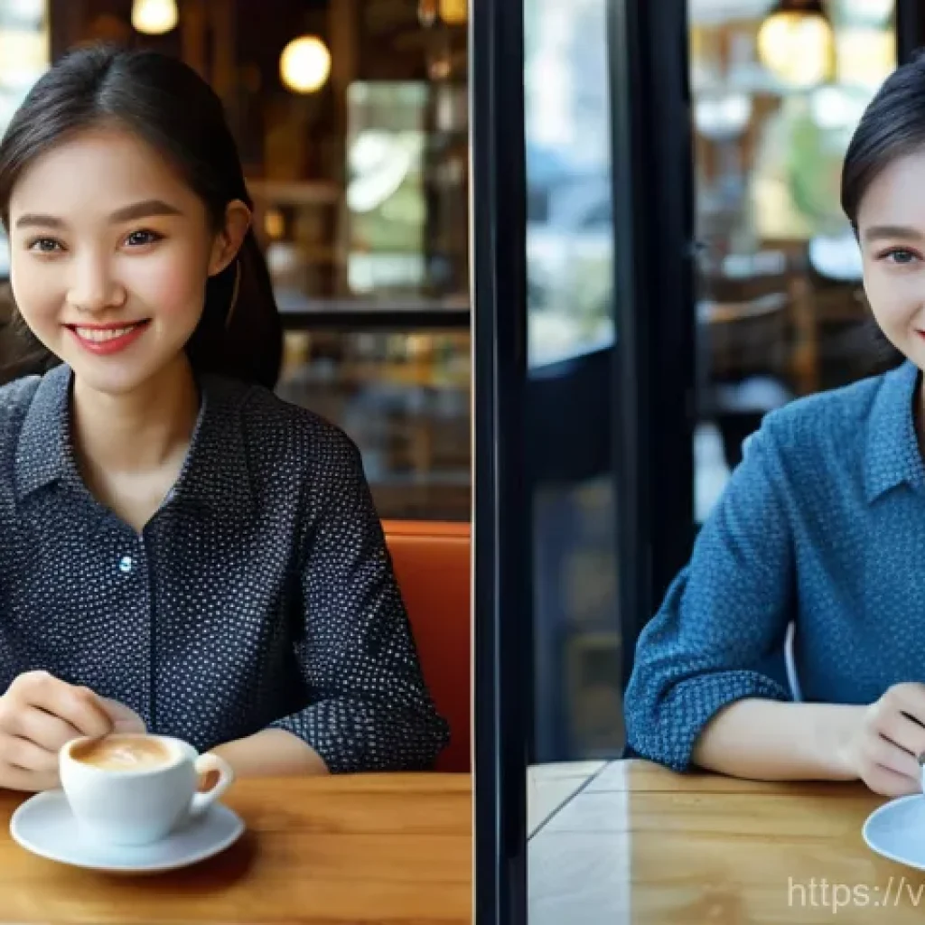 기타 보정 프로그램 - **Prompt 1: Subtle AI Portrait Enhancement**
    "A candid medium shot of a young Vietnamese woman, ...